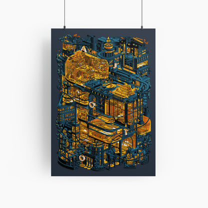 AJOTO Pen Factory Poster | Artist Proof editions - signed AJOTO