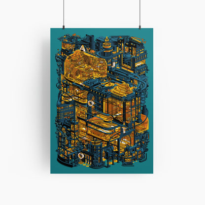 AJOTO Pen Factory Poster | Artist Proof editions - signed AJOTO