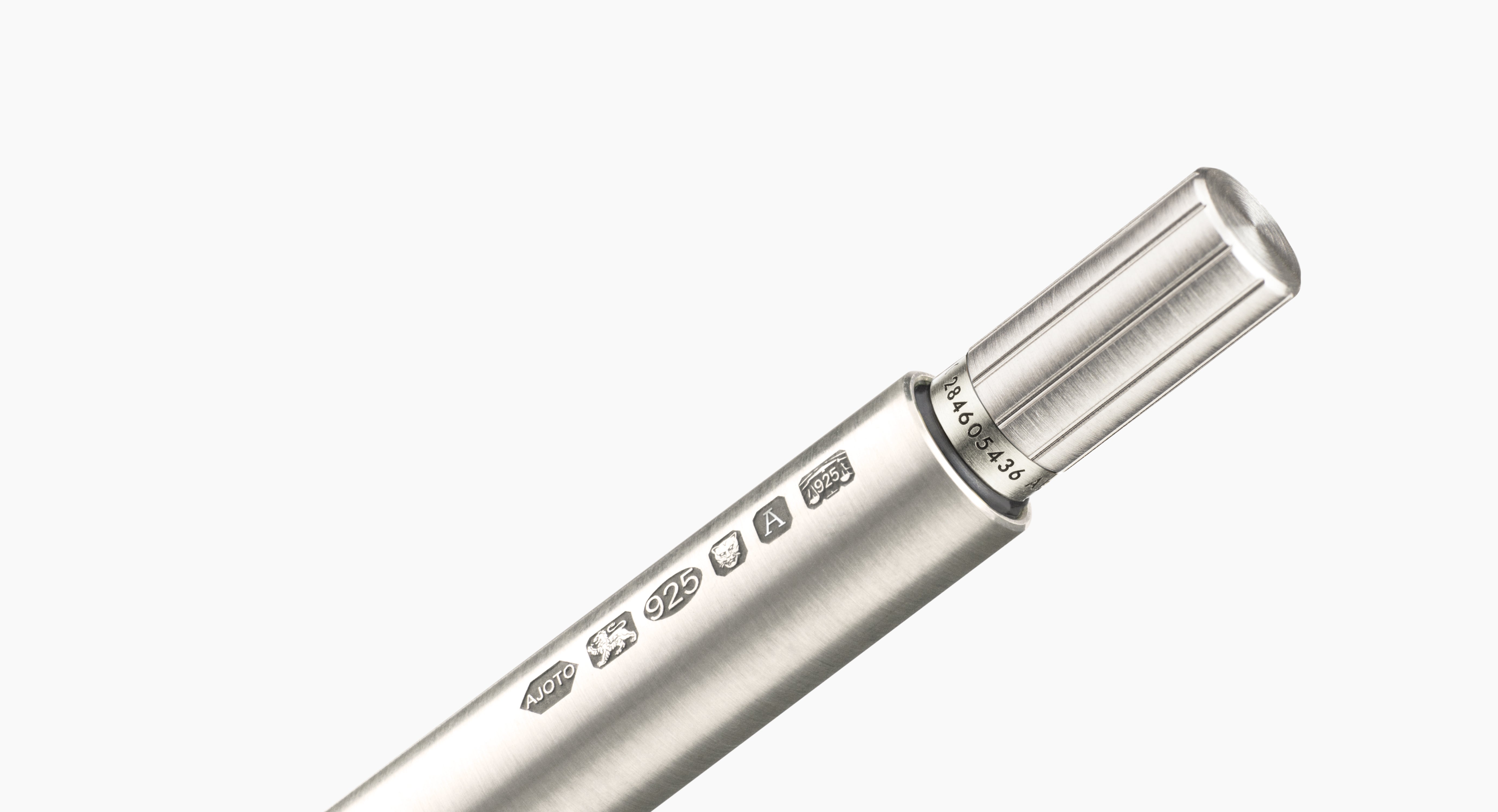 ajoto ボールペン　アジョト　イギリス製　Parker Stainless-Steel-Natural-