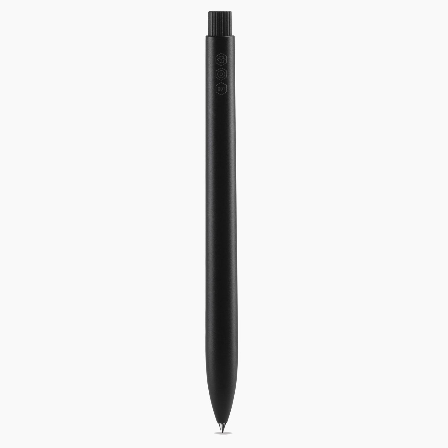 Black aluminium rollerball pen